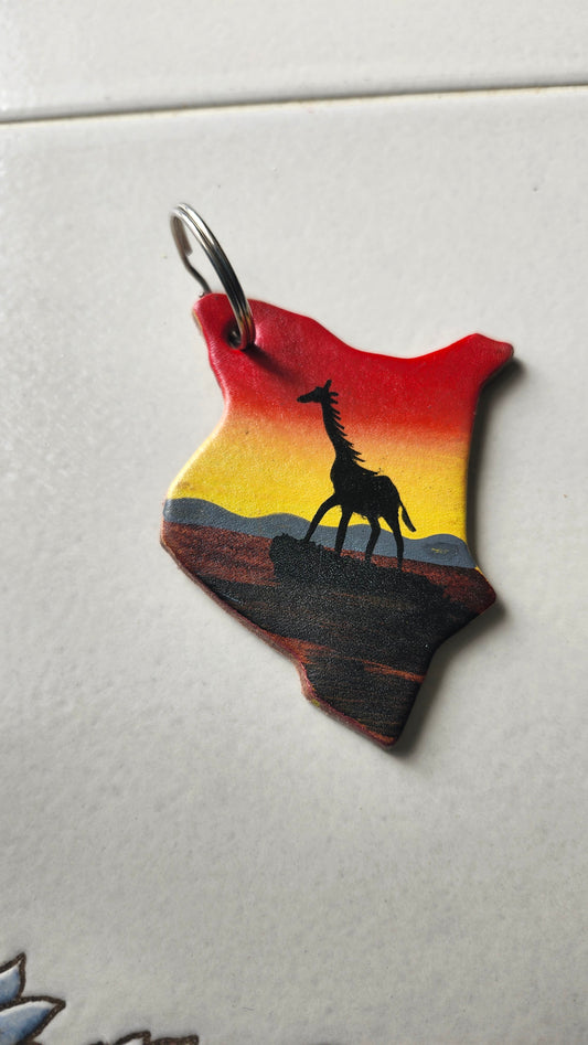 Shape-of-Kenya Keychain