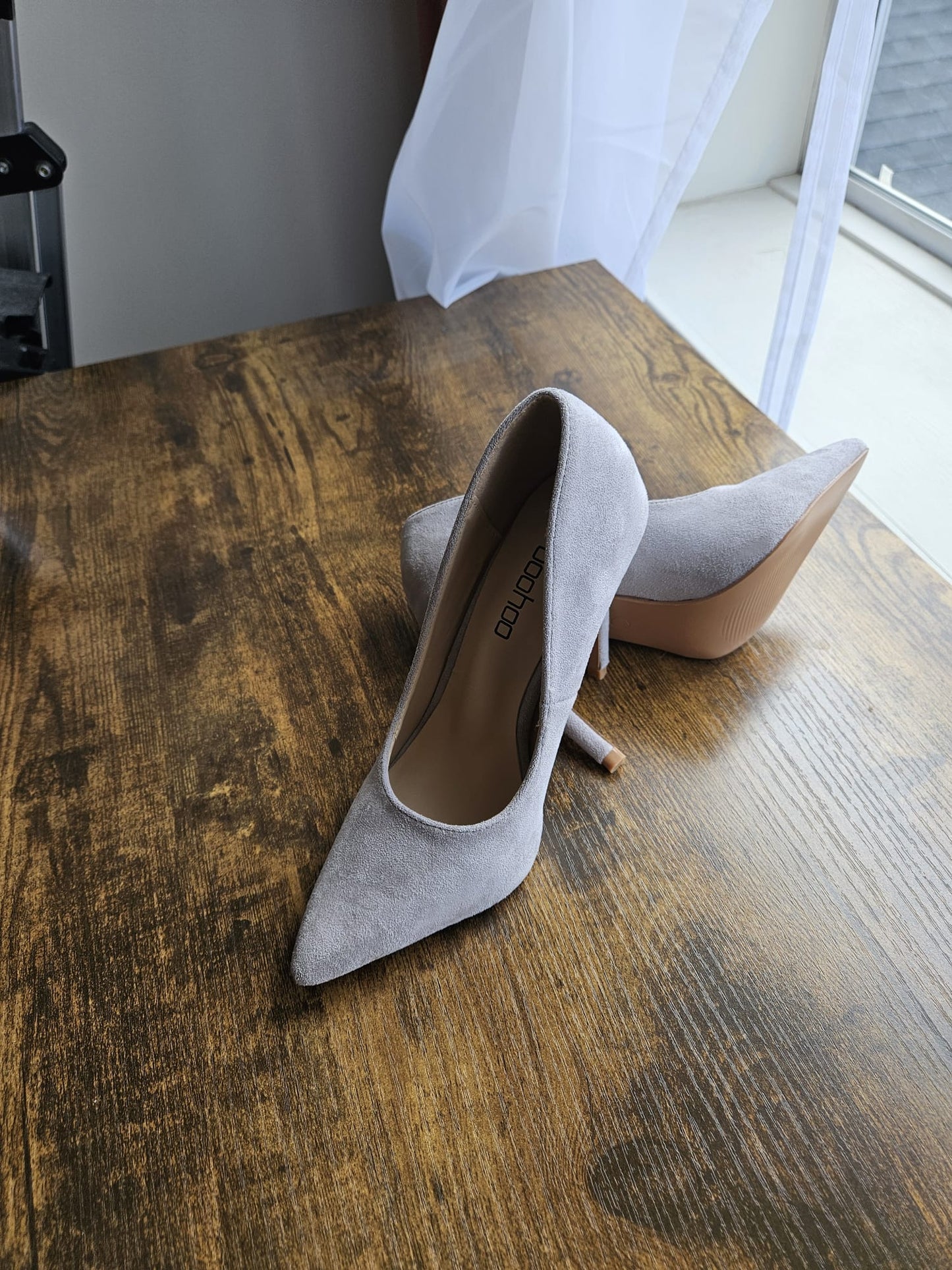 Brand New Boohoo Grey Stilettos